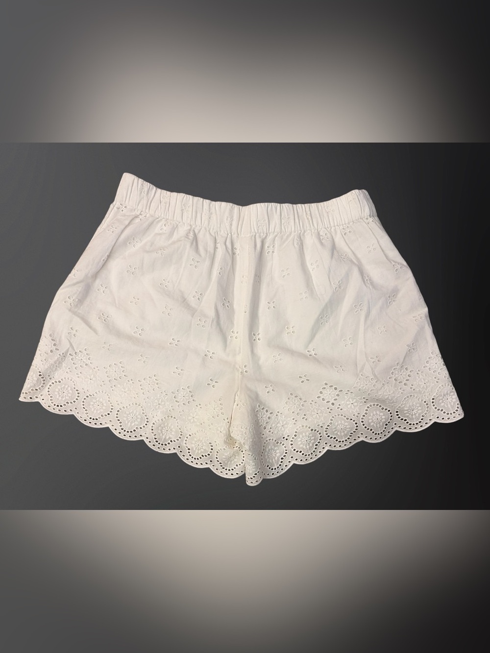 100% Cotton Eyelet Shorts - Picture 3 of 5